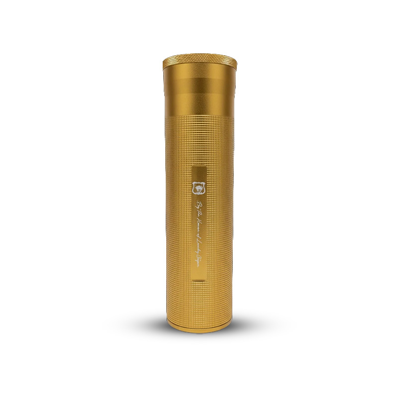 HLC Cylinder Travel Humidor Gold