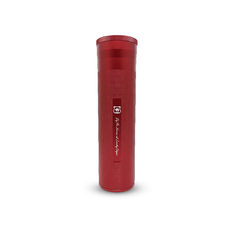 HLC Cylinder Travel Humidor Red