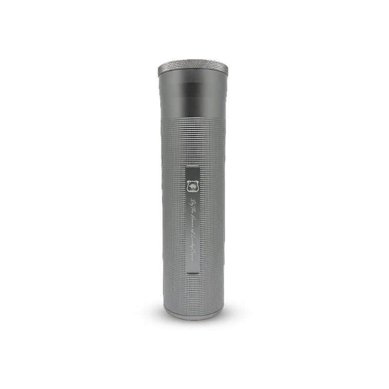 HLC Cylinder Travel Humidor Silver