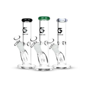 GlassHouse Straight Tube Glass Water Pipe