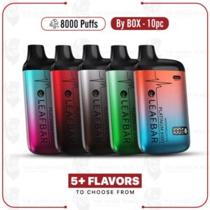 Leafbar Platinum 8000 Puffs Disposable Vape by Box