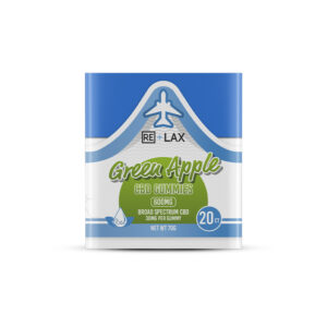 ReLax 20ct CBD Gummies Green Apple