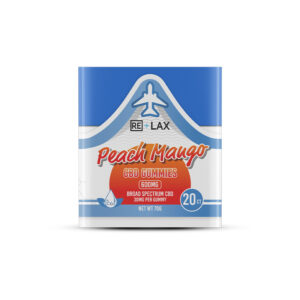 ReLax 20ct CBD Gummies Peach Mango