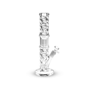 Translucent Twisty Jellyfish Perc Water Pipe