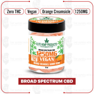 Elite Hemp - CBD Vegan Gummies 1250mg Orange Creamsicle