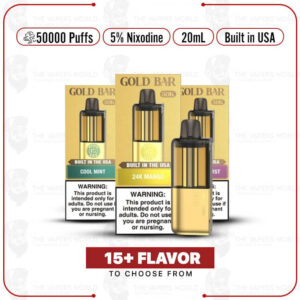Gold Bar Max Nixodine 50K Puff Disposable Pod - 1PK