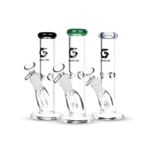 GlassHouse Straight Tube Glass Water Pipe