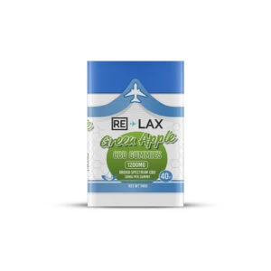ReLax 40ct CBD Gummies Green Apple