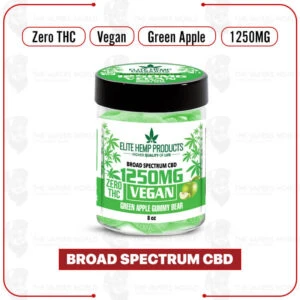 Elite Hemp - CBD Vegan Gummies 1250mg Green Apple