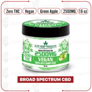 Elite Hemp - CBD Vegan Gummies 2500mg Green Apple