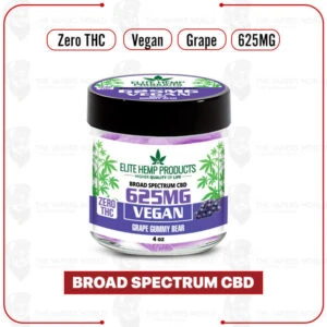 Elite Hemp - CBD Vegan Gummies 625mg Grape