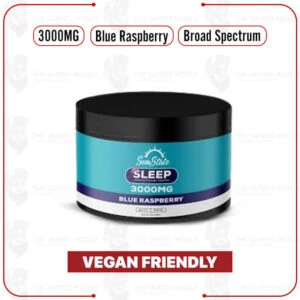 Sun State Hemp Deep Sleep CBD Gummies Blue Raspberry - 3000mg